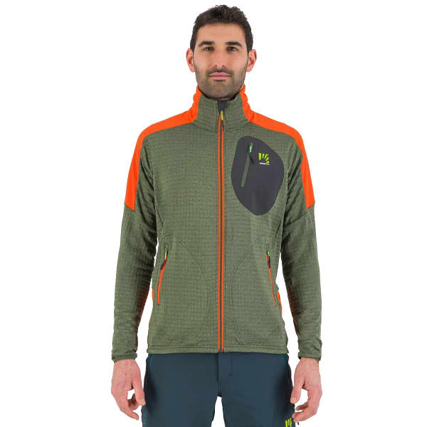 Veste polaire ski rando KARPOS PUEZ FLEECE THYME/SPICY ORNAGE