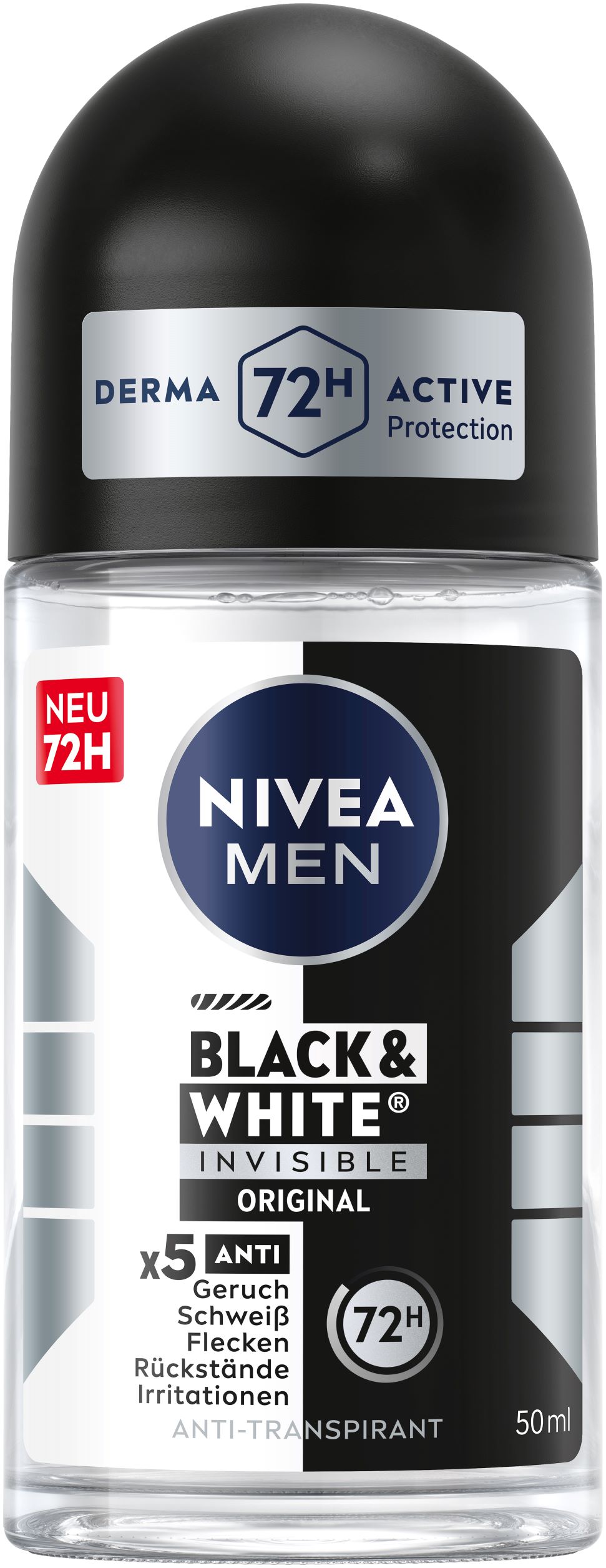 Nivea MEN Deo Invisible Black & White Roll-on Roll-on 50 ml