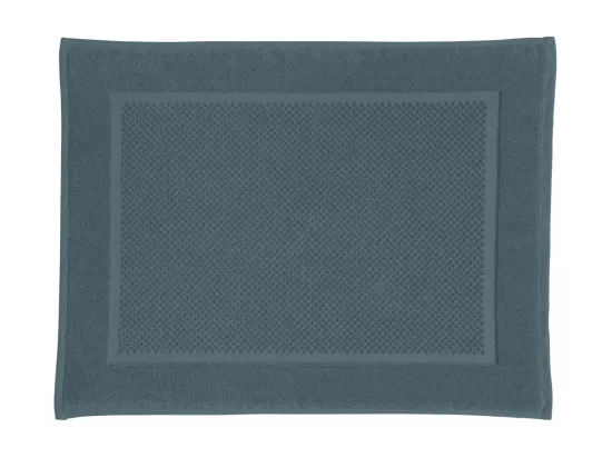Tapis de bain uni en coton éponge Oeko-Tex 50x70cm