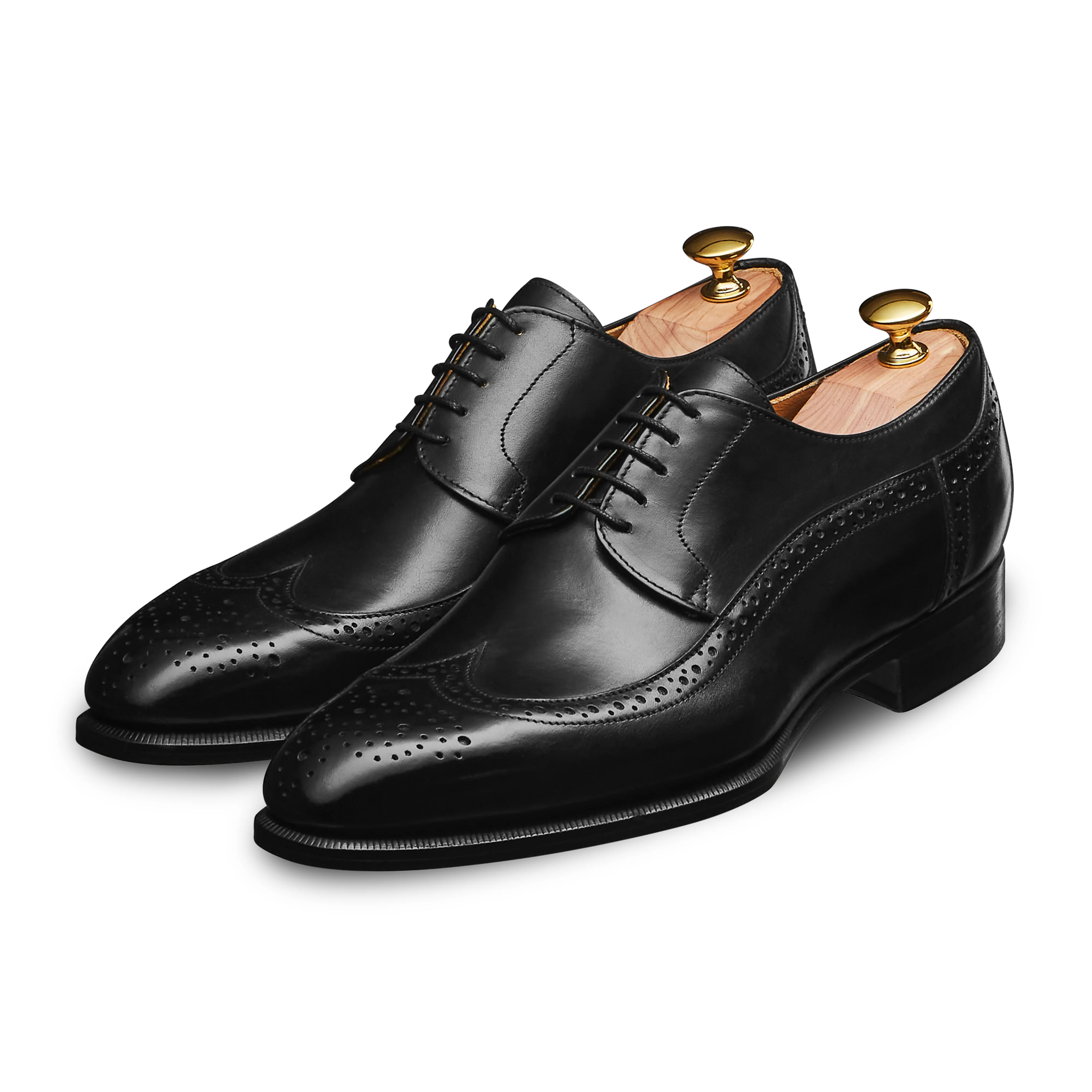 Derby Brogue à bout golf noir Savio 305