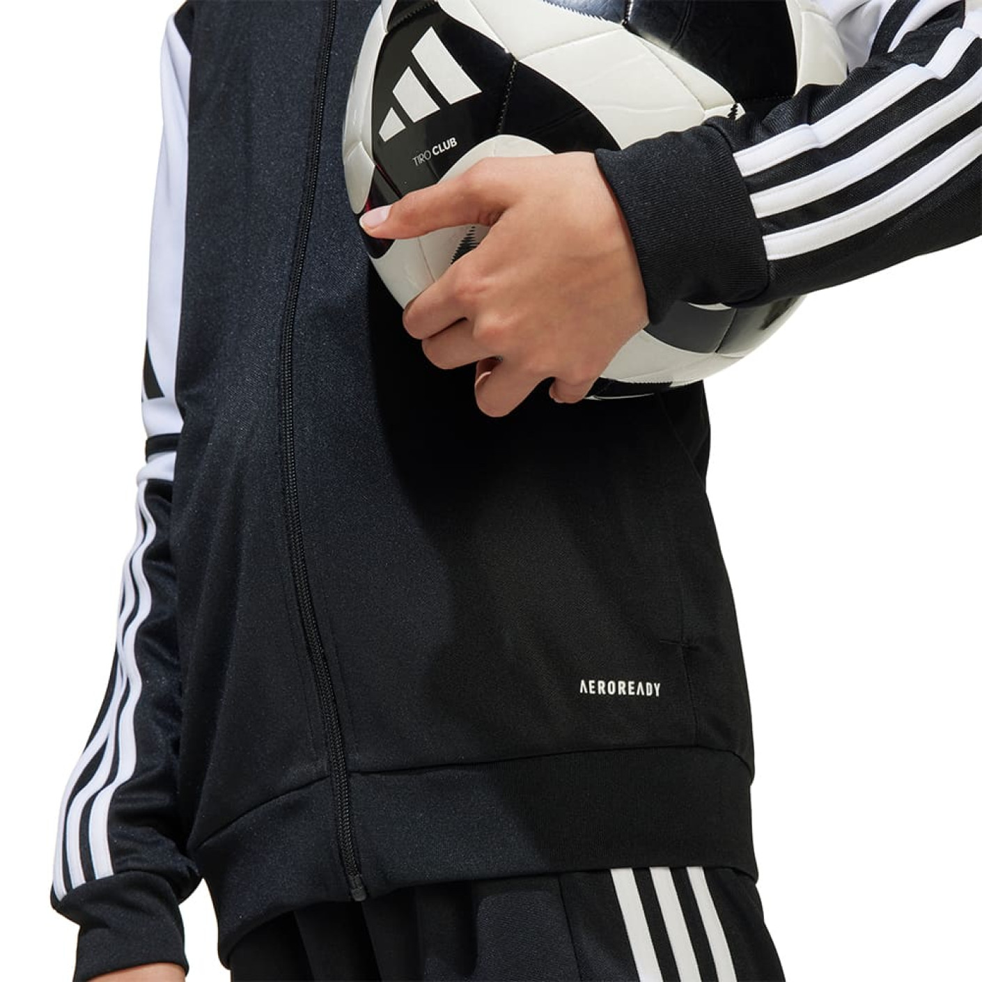 Adidas Squadra 25 Hooded Trainingsjack Kids Zwart Wit