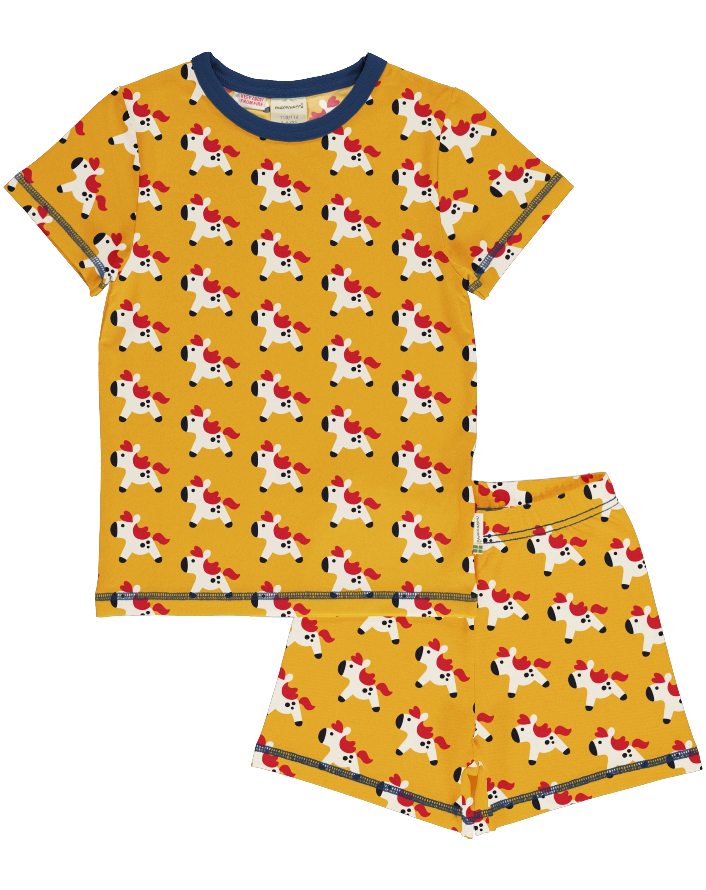 Schlafanzug kurz PONY in beige