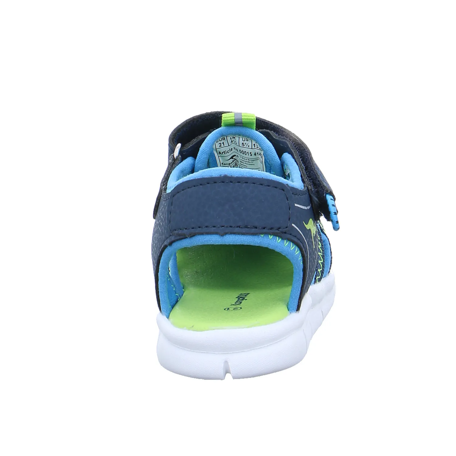 KANGAROOS Baby-Sommer-Bottine Dunkelblau Lederimitat  Halboffene Sandale