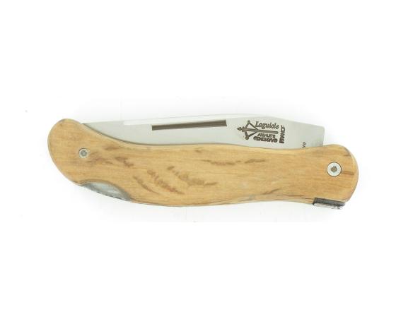 Laguiole Cube Grande Nature 12 cm - Manche Chêne Couteau de Poche par l'Arbalète
