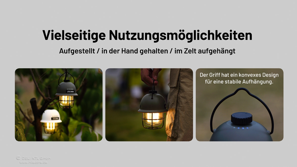 Nitecore Campingleuchte LR 40 Powerbank weiß
