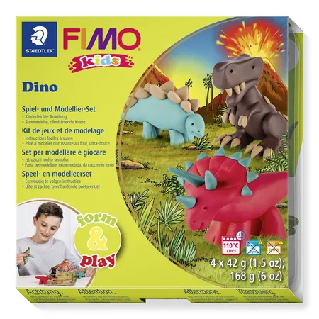 STAEDTLER® FIMO® kids Modelliermasse form&play Dino