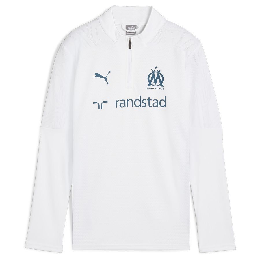 Puma Haut d’entraînement à 1/4 zip Olympique de Marseille Enfant et Adolescent
