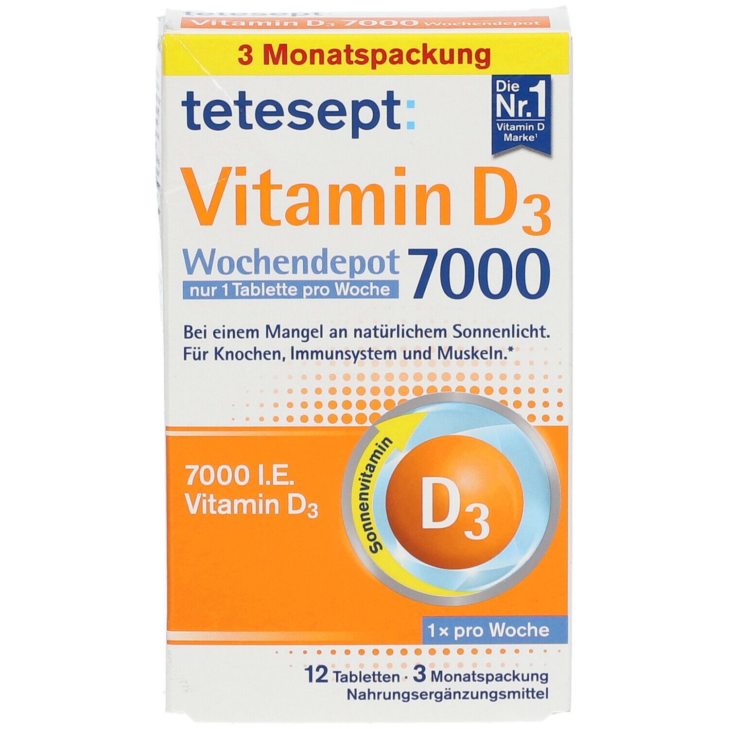 tetesept® Vitamin D3 7000