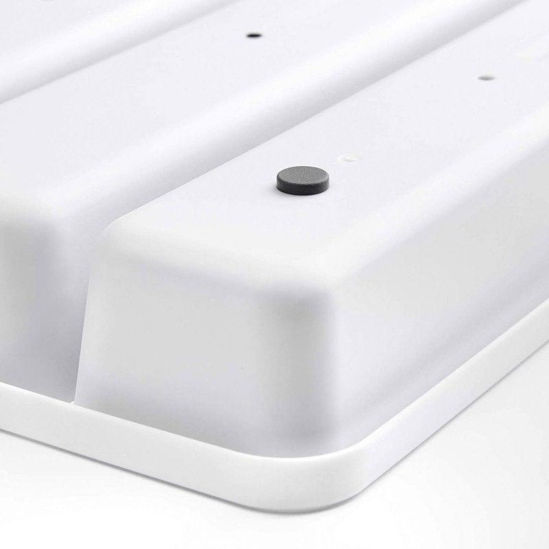Range couverts 6 cases Rayen, gris et blanc