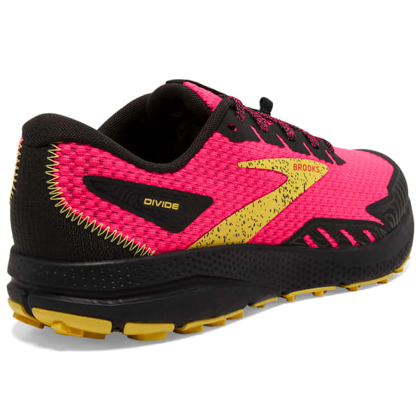 Chaussure trail BROOKS DIVIDE 4 W DIVA PINK/BLACK/LEMON CHROME