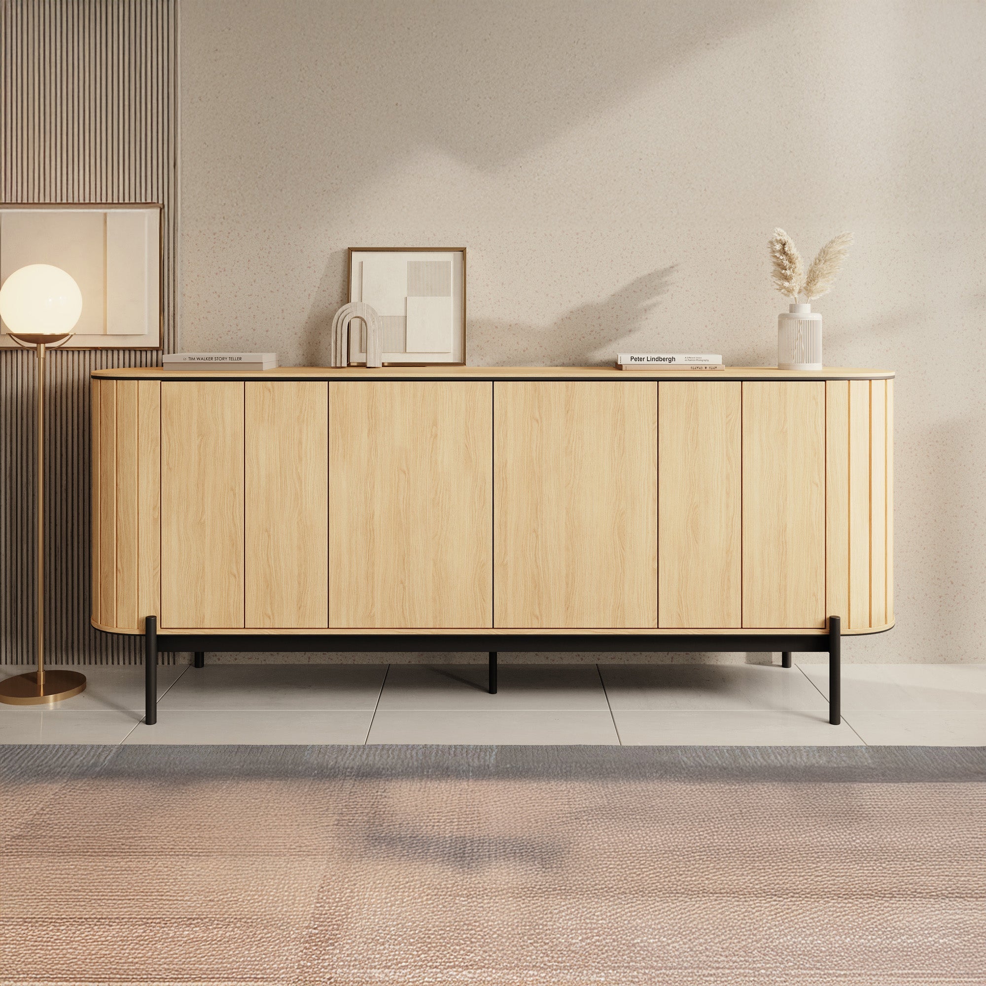 Meubella - Dressoir Royale - Eiken - 200 cm