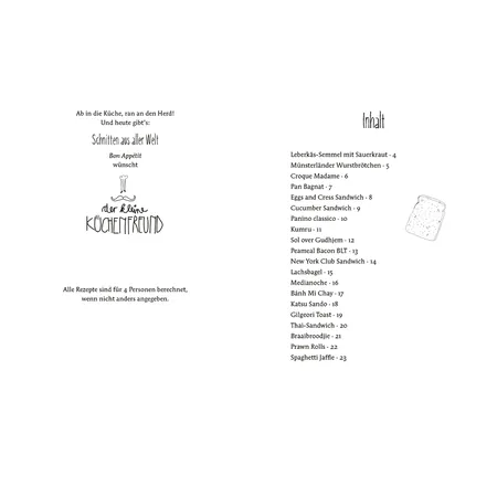 Hölker Verlag Der kl. Küchenfreund: Andere Länder, andere Schnitten (Brot)