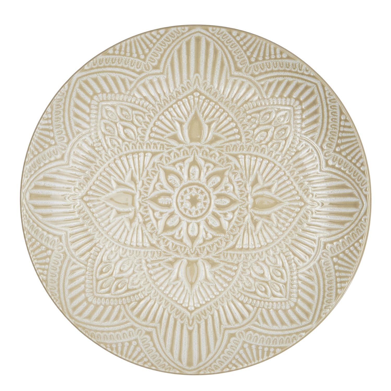 ASSIETTE SAHARA BEIGE D.27CM