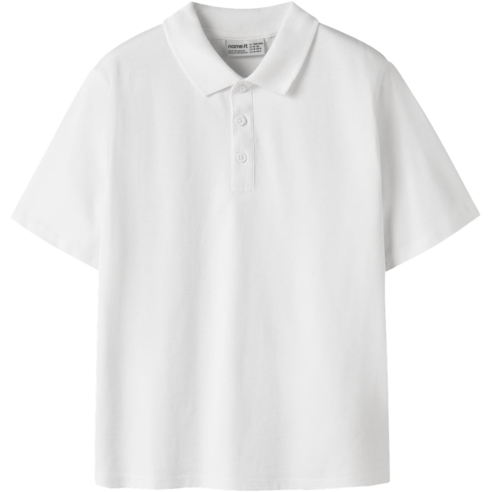 Køb Name It Bright White Nkmkally Ss Nreg Polo Noos
