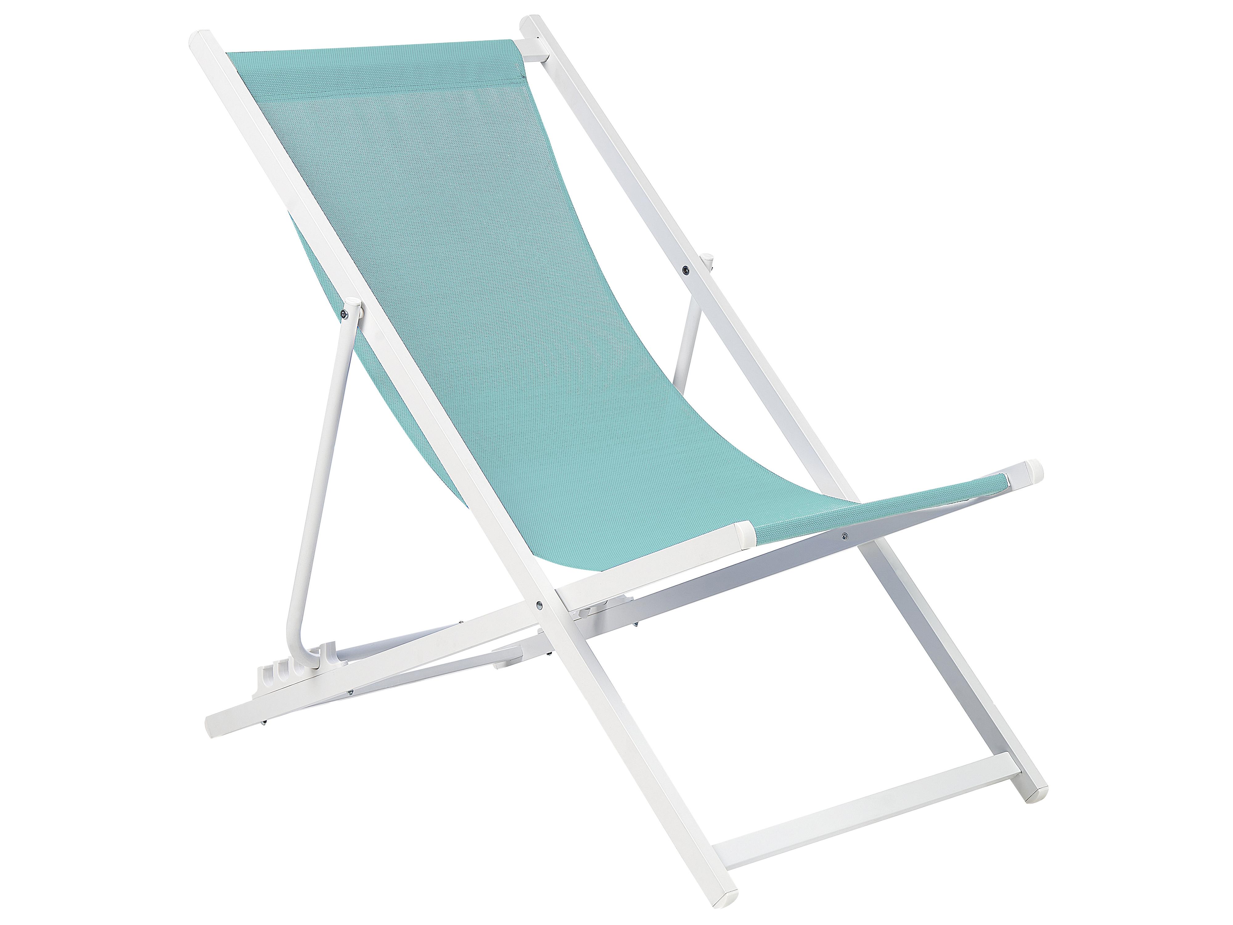 Inklapbare ligstoel LOCRI II Metaal Turquoise