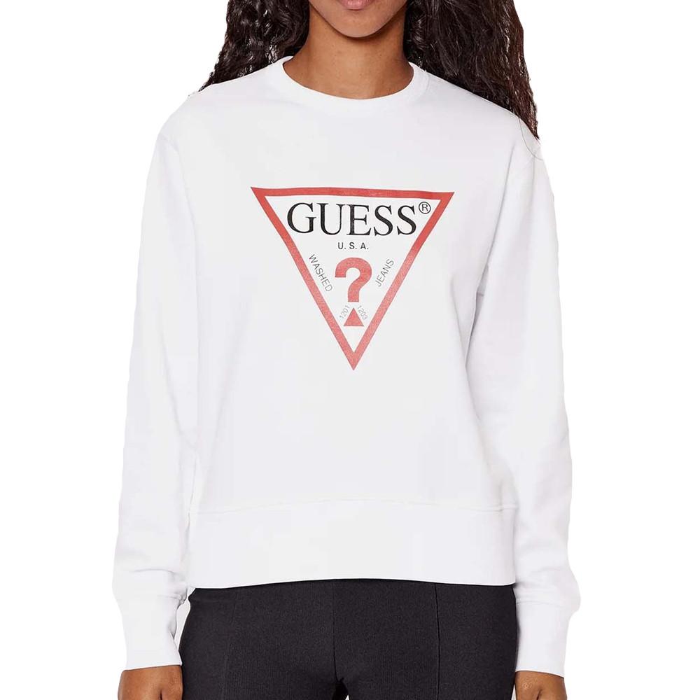Guess Sweat Blanc Femme Guess Original Fleece