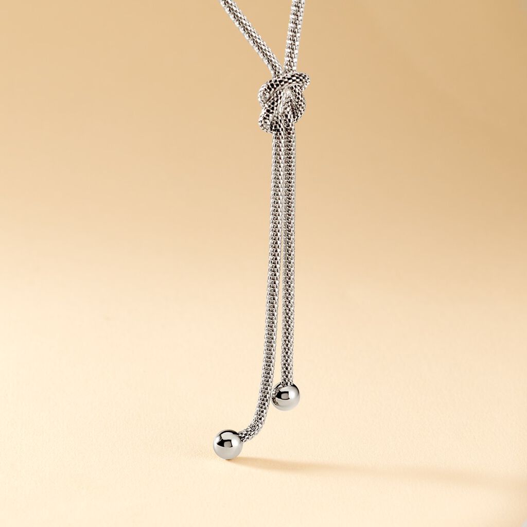 Collier Mahaca Acier Blanc