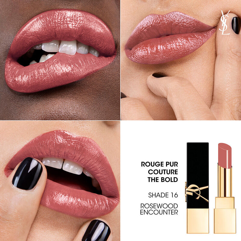 Rouge Pur Couture The Bold  Rouge à Lèvres Brillant Longue Tenue - 16 Rosewood Encounter