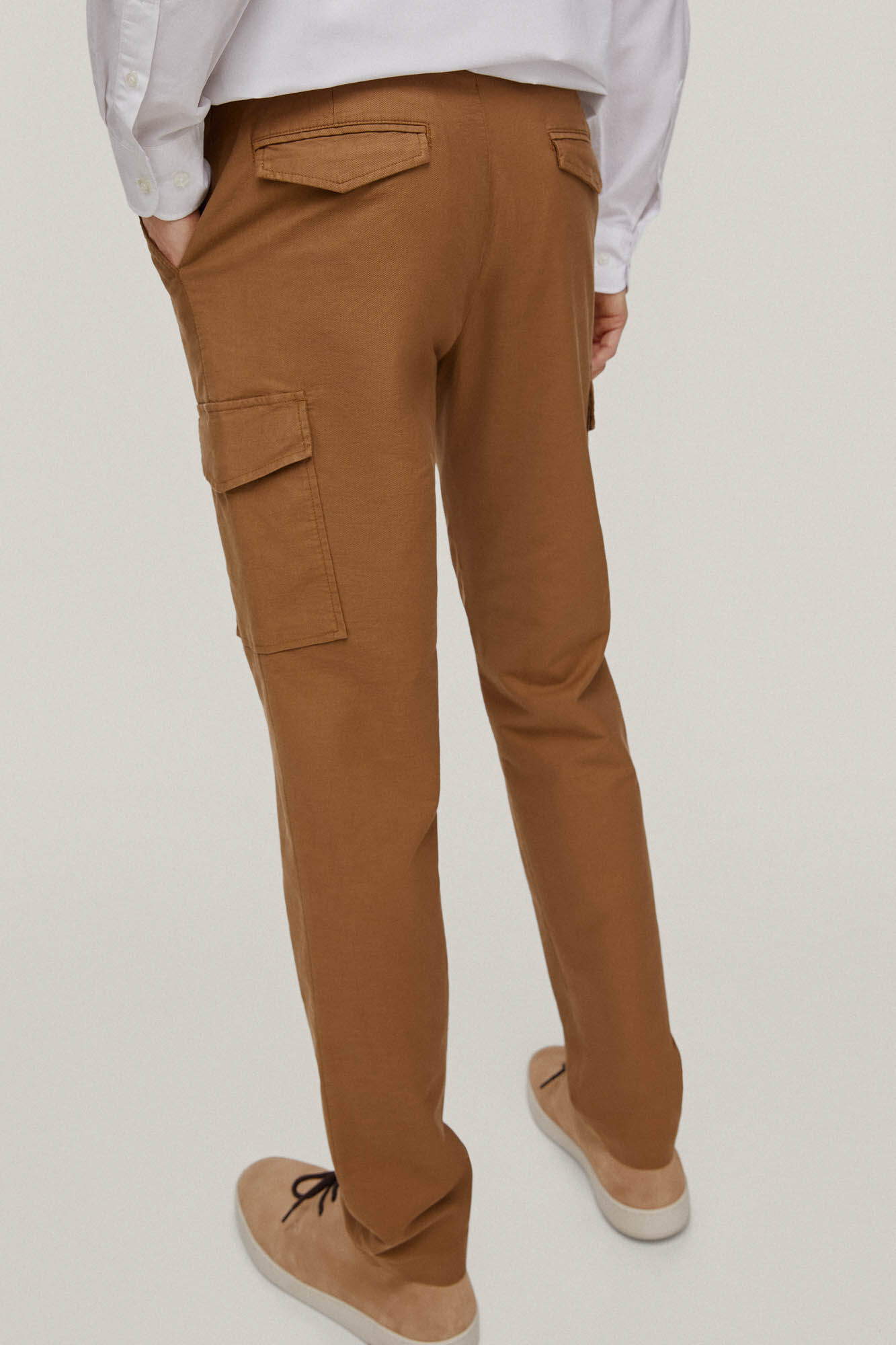 Calça cargo slim fit - Marrom