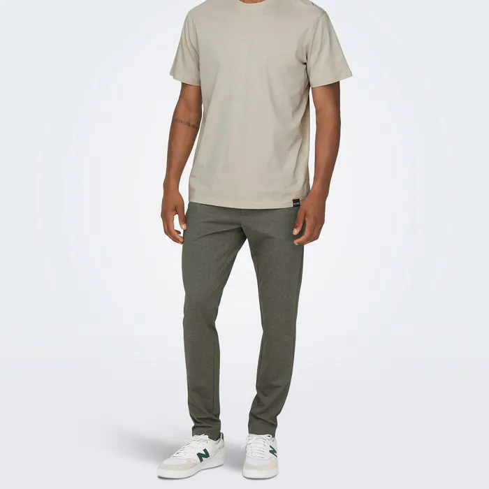 Only & Sons Mark Tap Herringbone Chino Heren