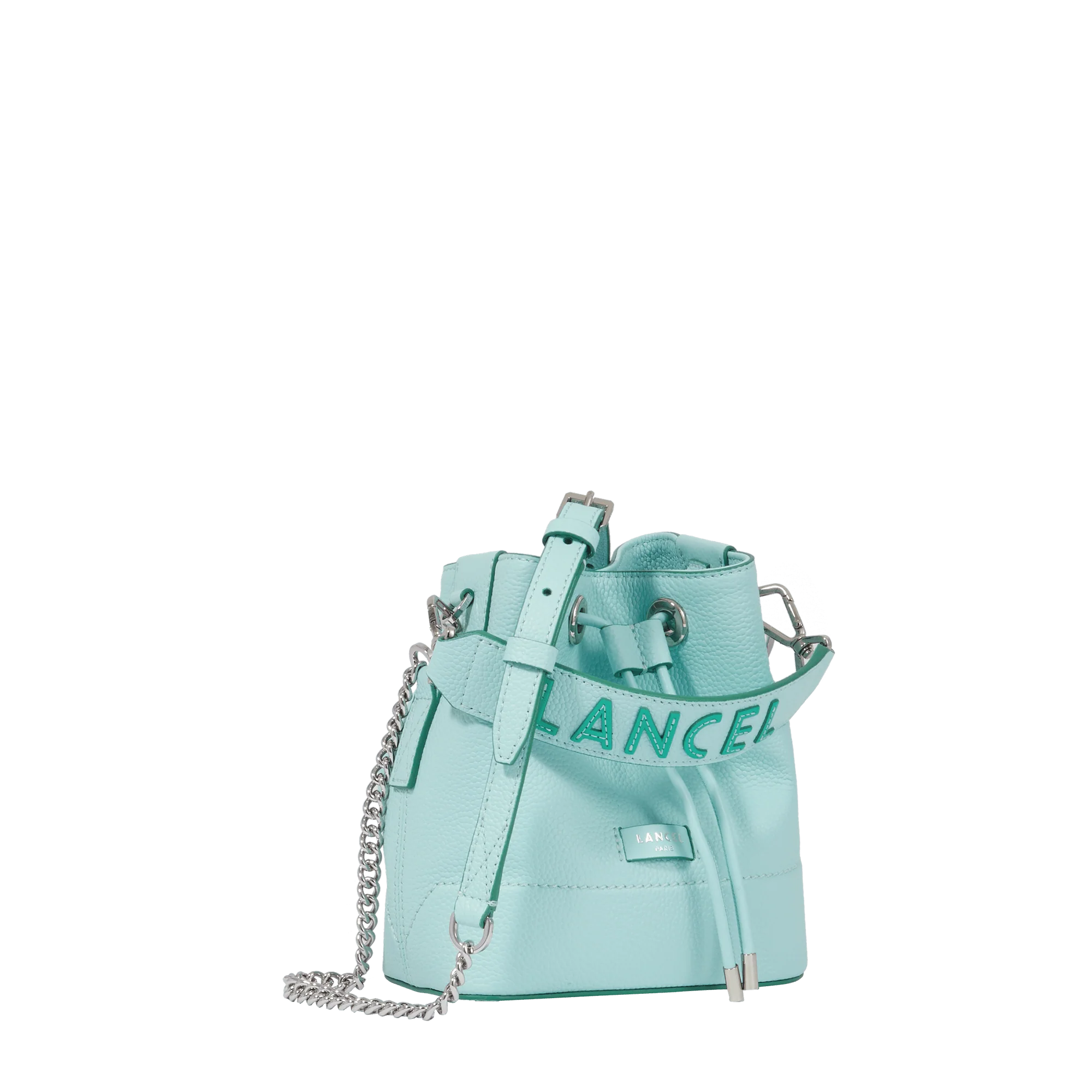 Mini bucket bag Ninon de Lancel-Menthe/Emeraude