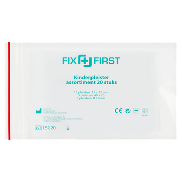 FixFirst Kinderpleister Assortiment 20 Stuks