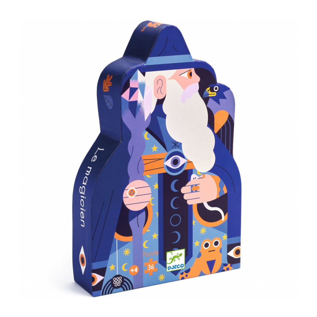 Puzzle Silhouette - 36 Pièces - Le Magicien au Sceptre de Cristal