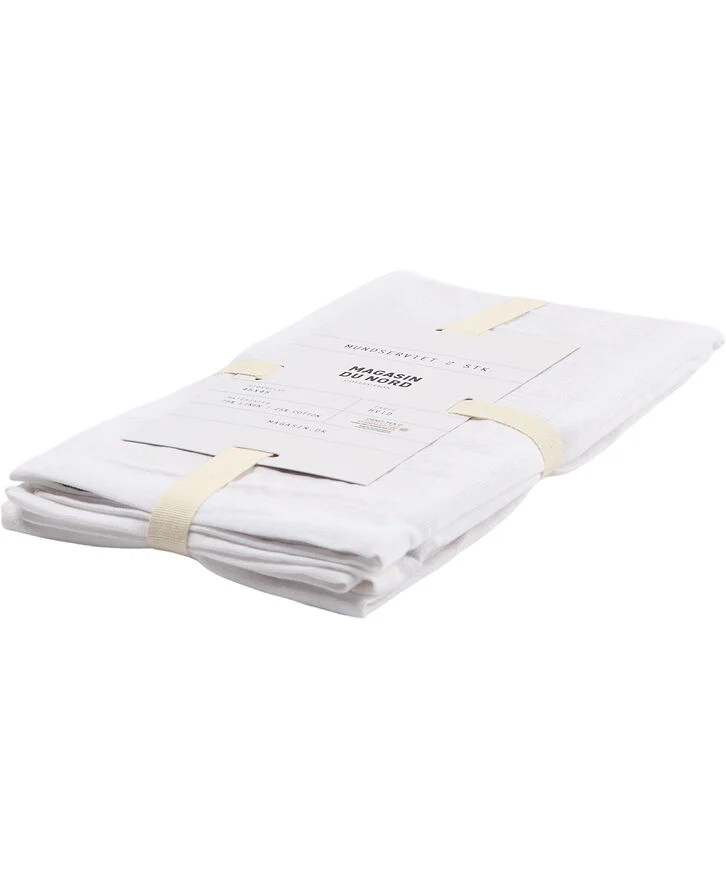 Magasin du Nord Collection Mundserviet 2 stk 45x45 Hvid