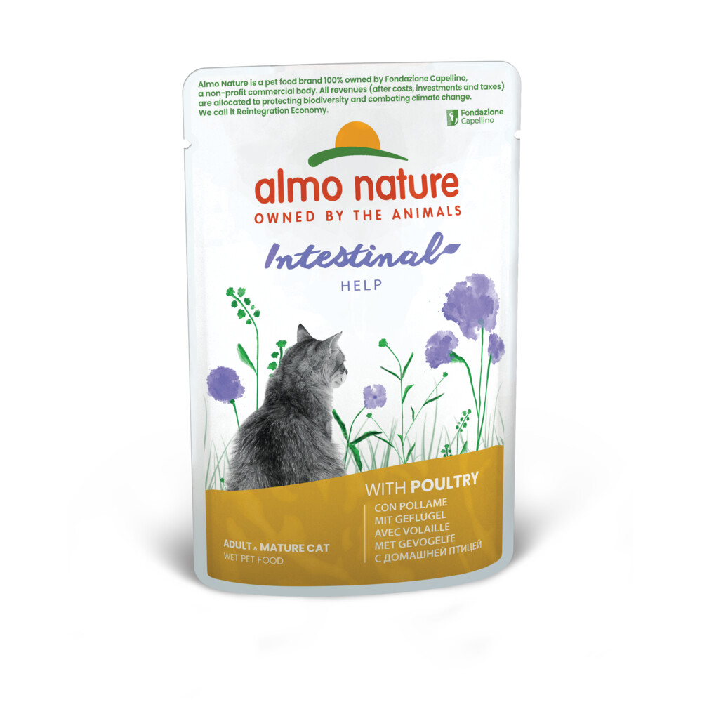 30x Almo Nature Sensitive Kattenvoer Nat Gevogelte70 gr