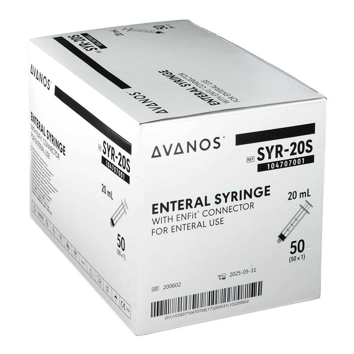 AVANOS ENTERAL SYRINGE Spritze 20 ml