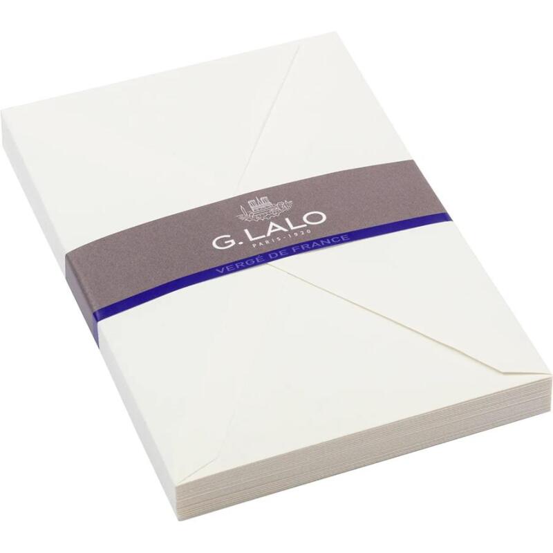 25 enveloppes 162x229mm Vergé de France doublées gommées