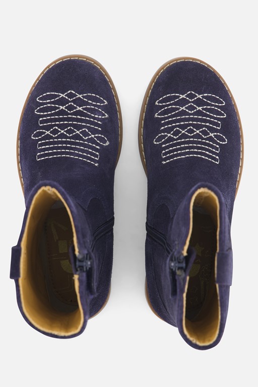 Muyters Cowboylaarzen blauw Suede