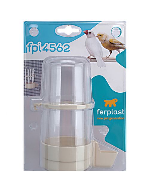 Ferplast Voerfontein Fpi 4562 - Vogel - Voerbak- Drinkbak - 7.4x11.2x15.2 cm Beige