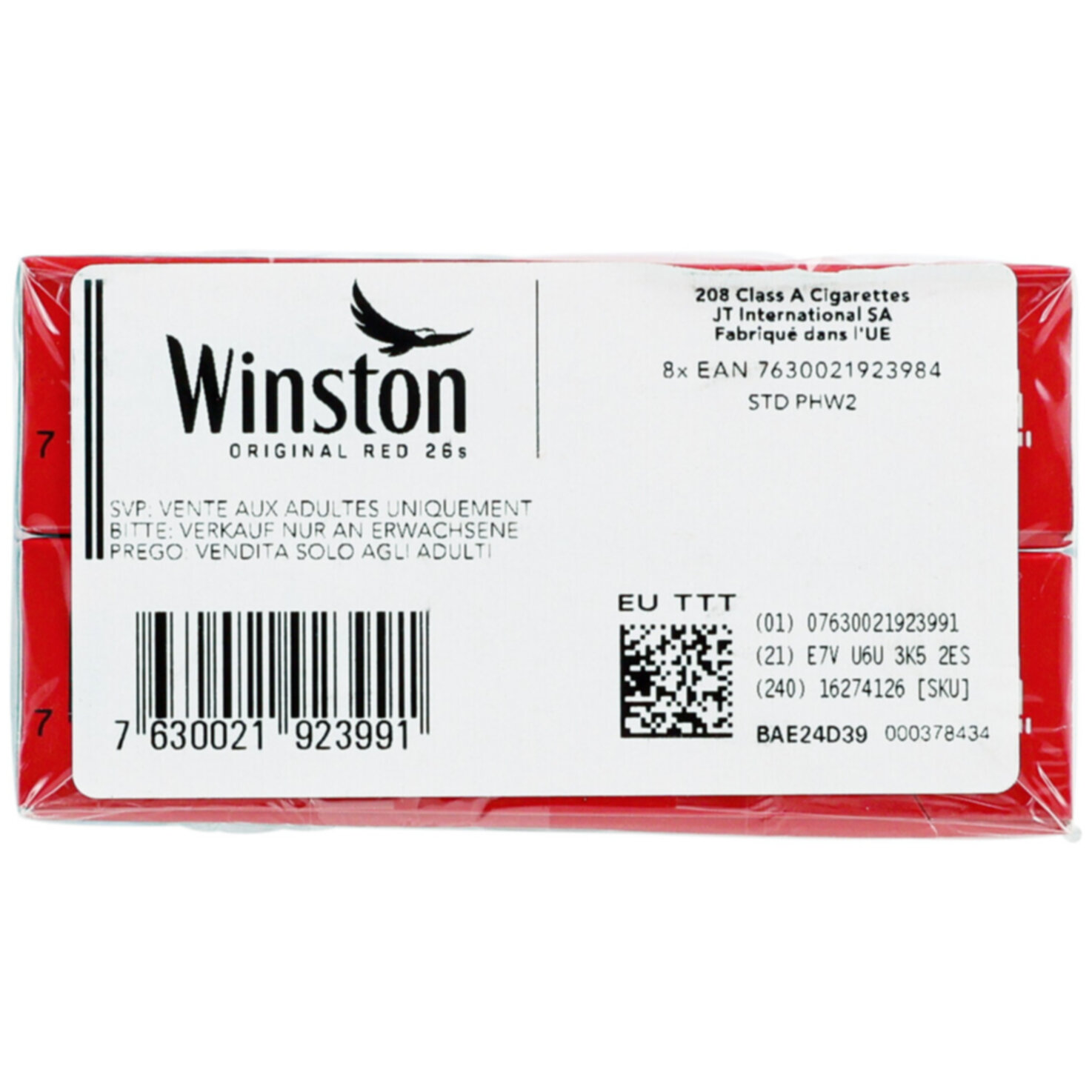 Winston Zigaretten Classic 26 Box