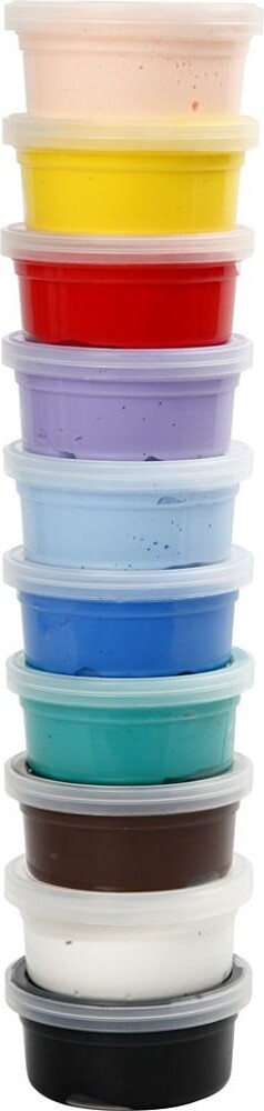 Silk Clay - Modellervoks Sæt - Basis Farver - 10X40 G