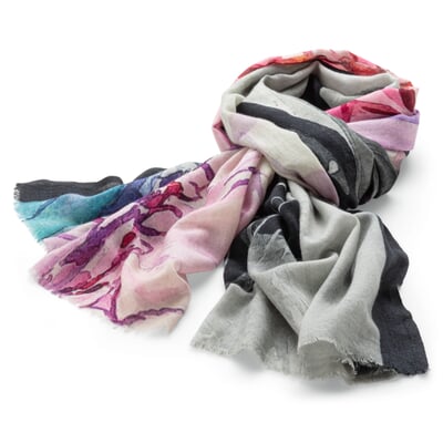 Damen-Schultertuch gemustert, Multicolor