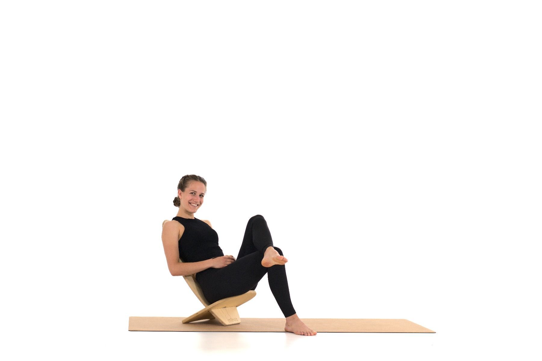 rollholz Balance Board Set klein Buche helles Brett