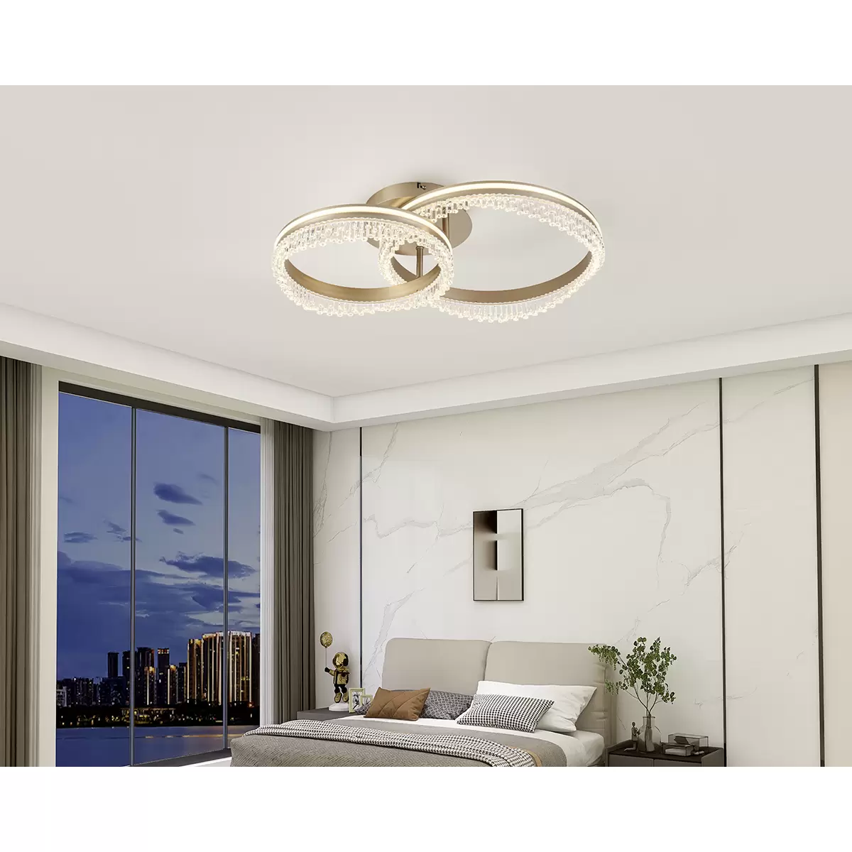 LED-Deckenleuchte Dalila Gold