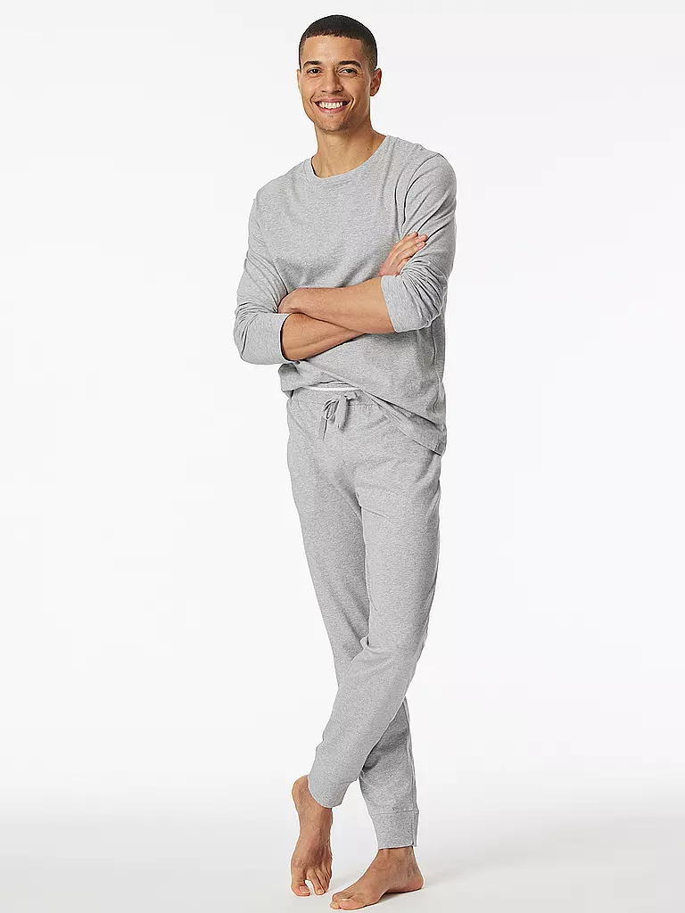 SCHIESSER Pyjama Hose MIX + RELAX grau