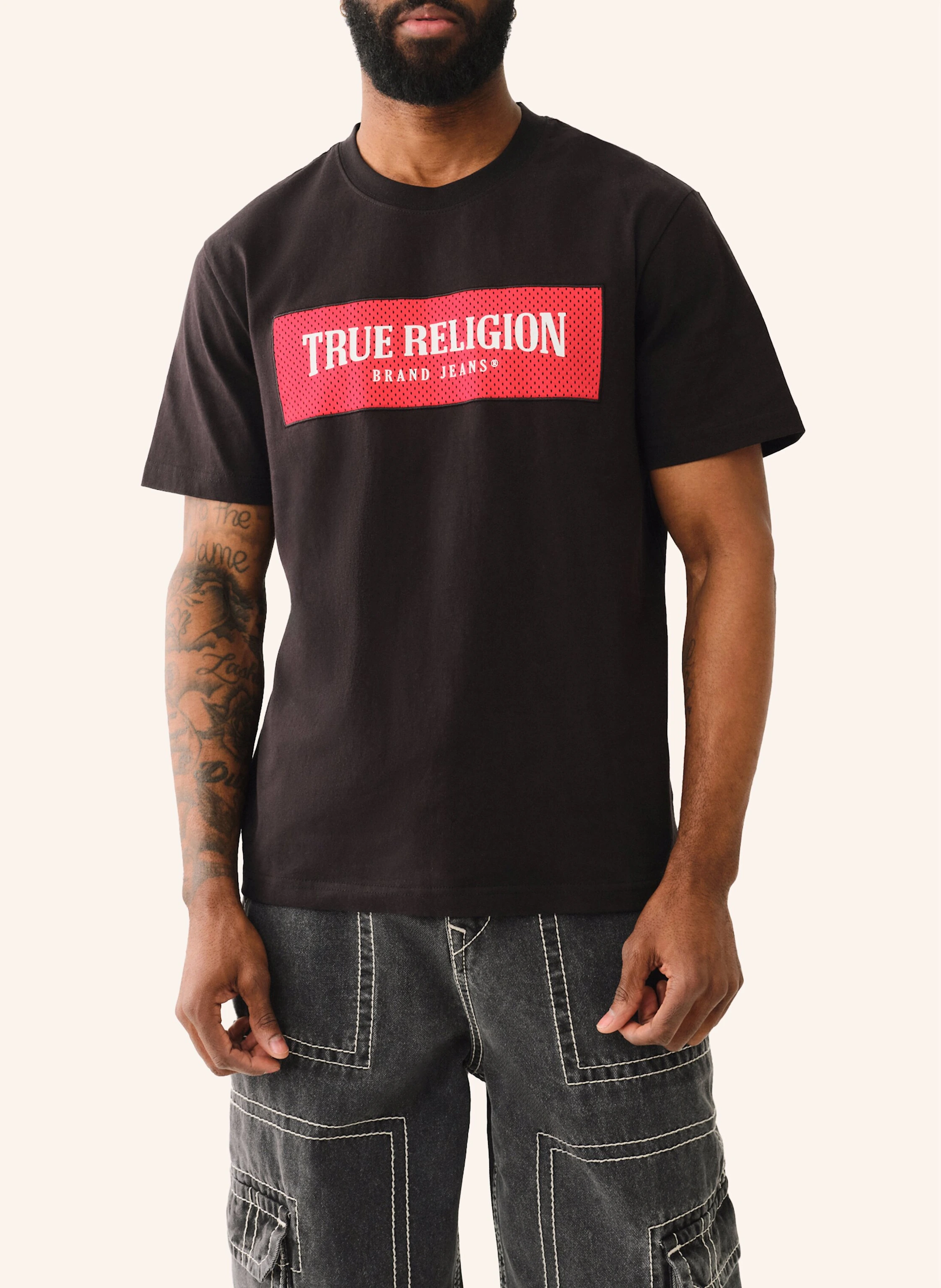 TRUE RELIGION T-Shirt MESH BOX