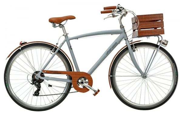 CASADEI VELO URBAN WOOD 28 HOMME 7V ALU GRIS H52