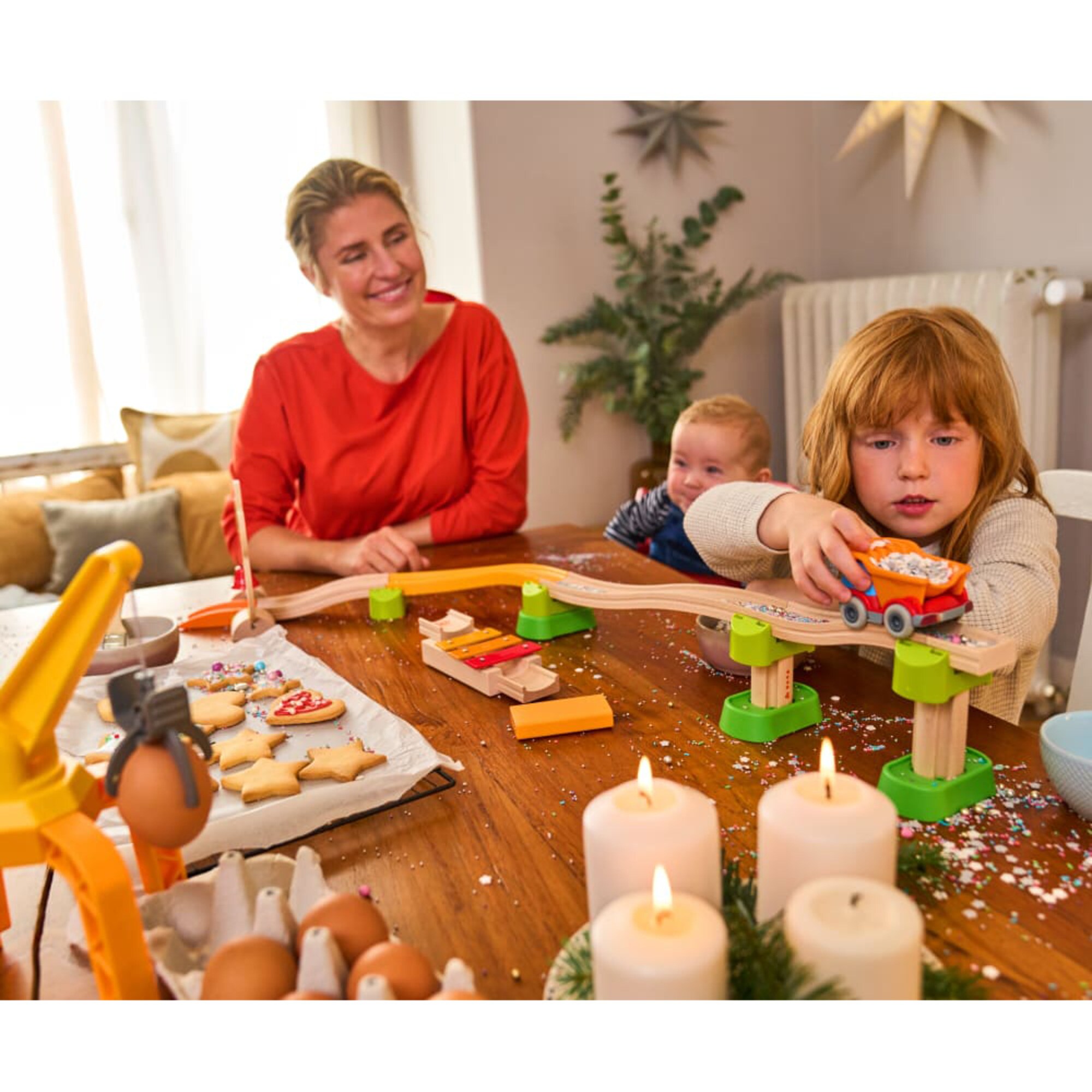 HABA Bahn Kullerbü - Spielbahn Freie Bahn – Verladekran