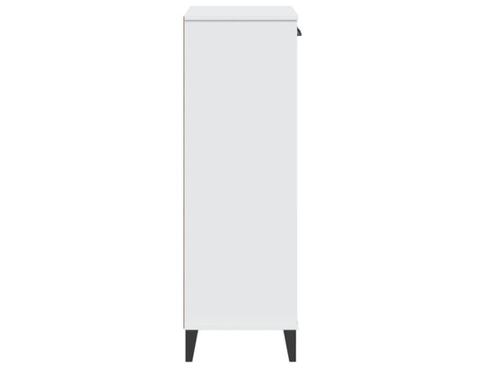 VIDAXL - Armoire à chaussures viken blanc bois de pin solide