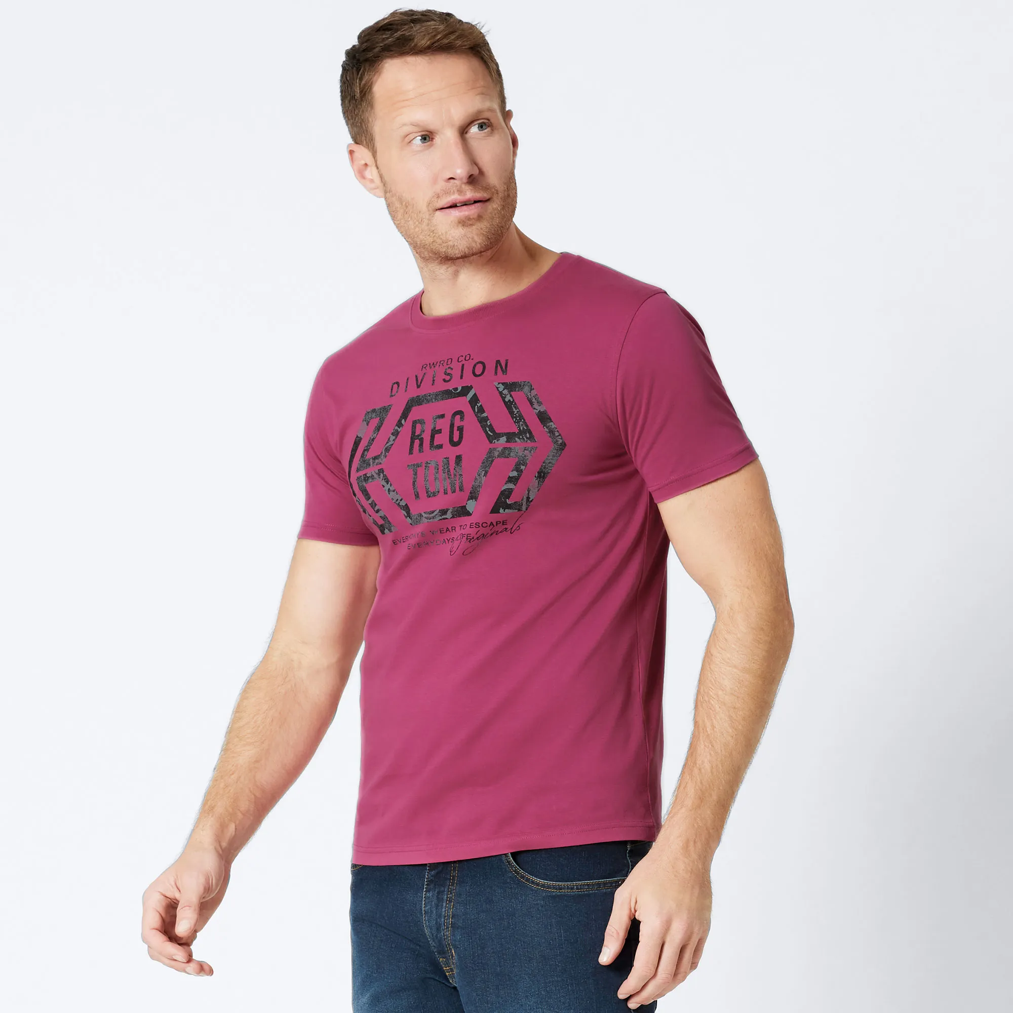 Herren-T-Shirt mit Frontaufdruck
