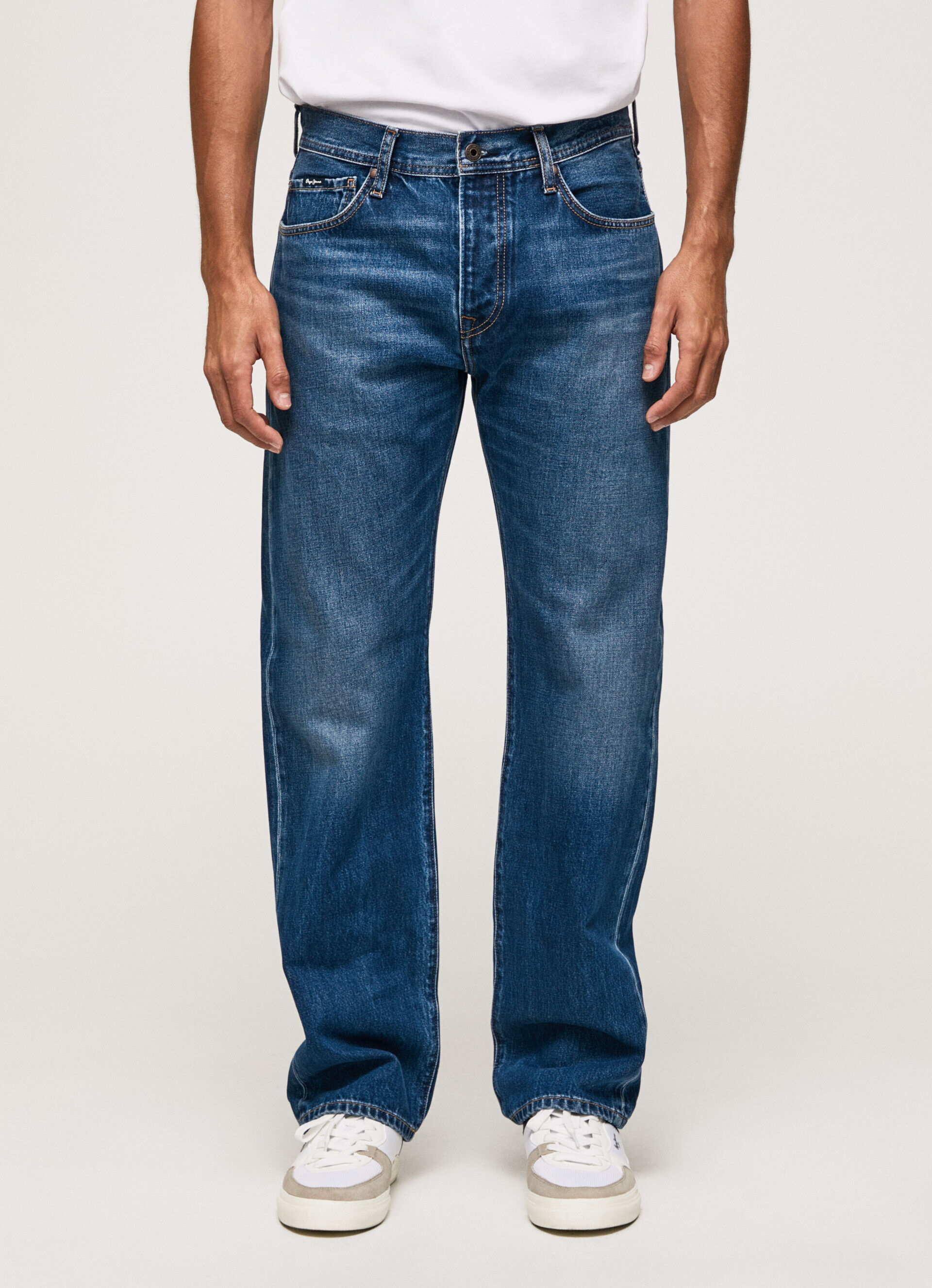 JEAN PENN FIT RELAXED TIRO CAÍDO - denim