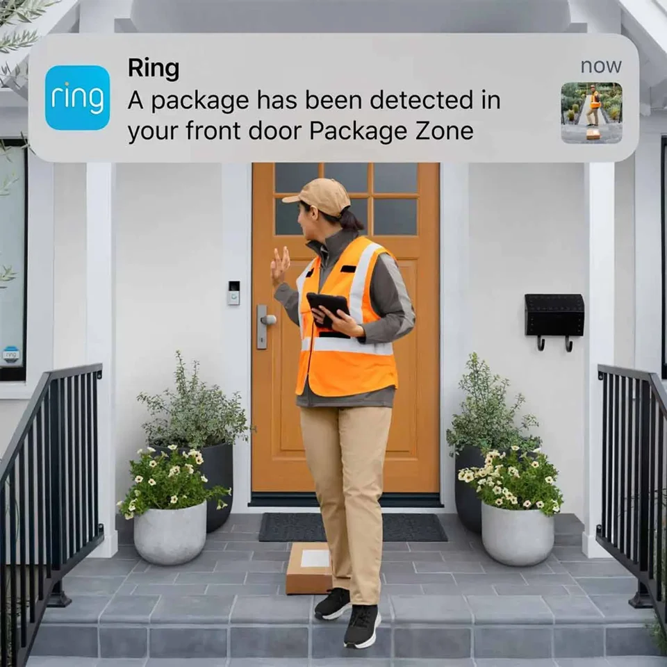 Ring - Battery Video Doorbell Pro Satin Nickel