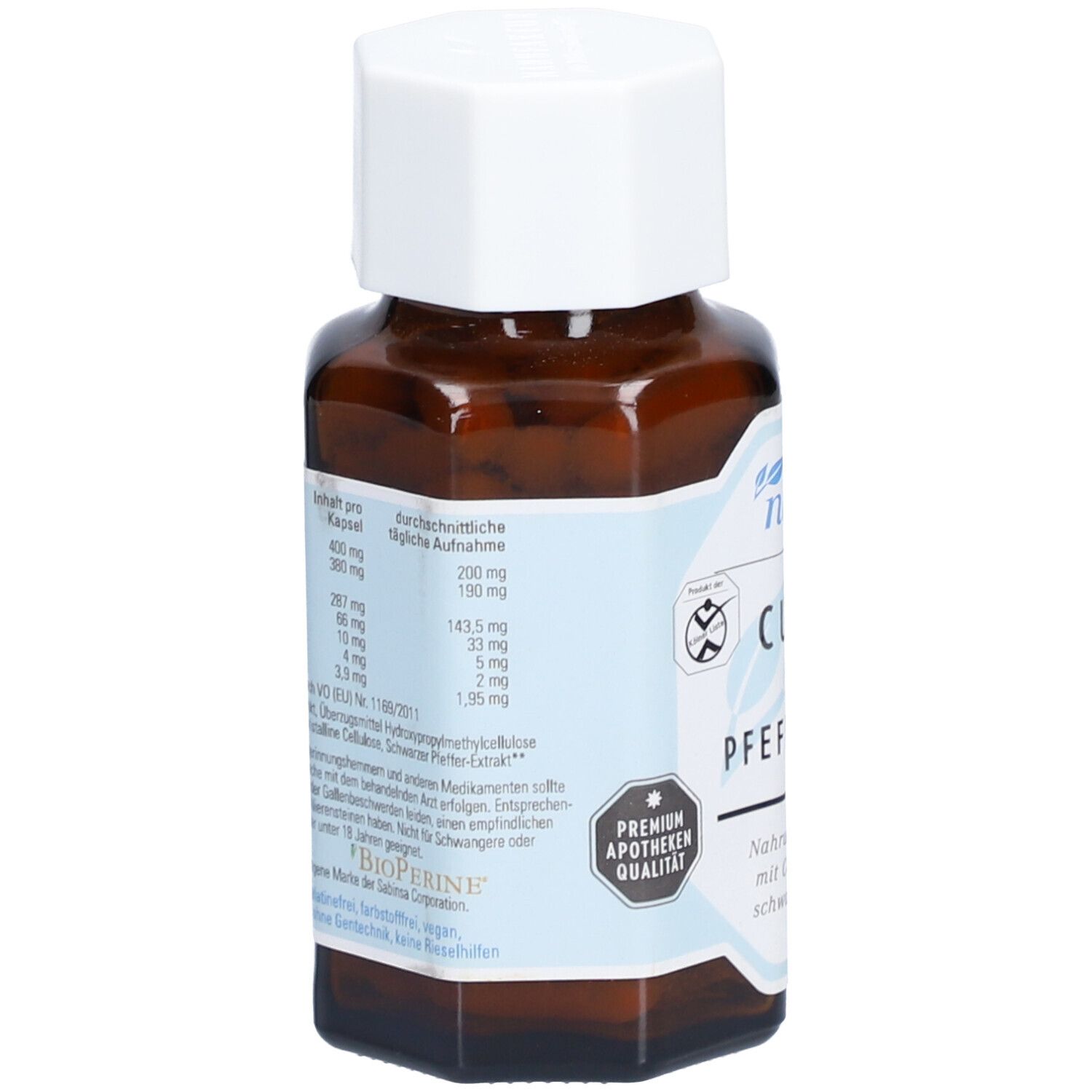 naturafit Curcuma mit Pfefferextrakt
