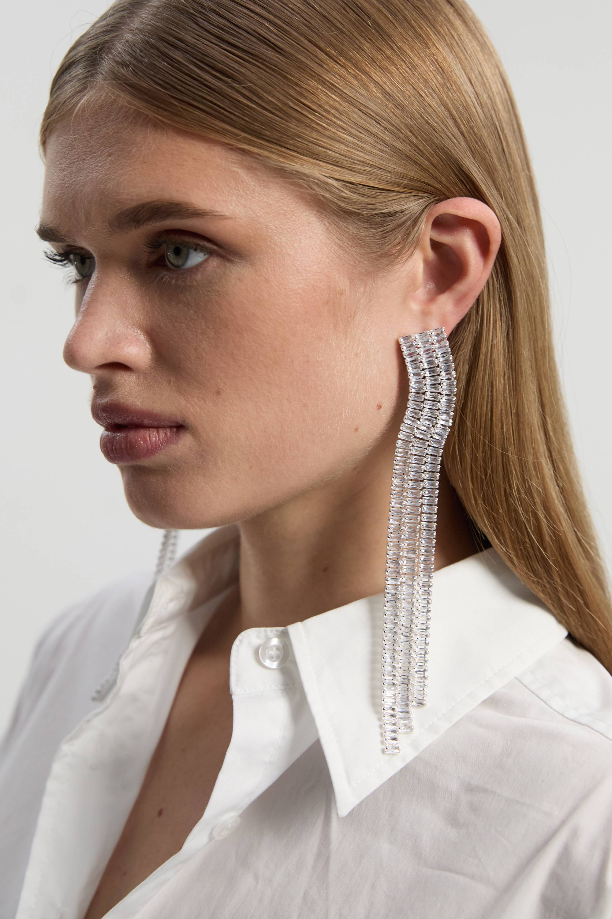KarenMillen Boucles d'Oreilles Pendantes Diamanté