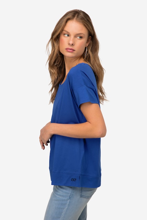 T-Shirt, oversized, Rundhals, Halbarm