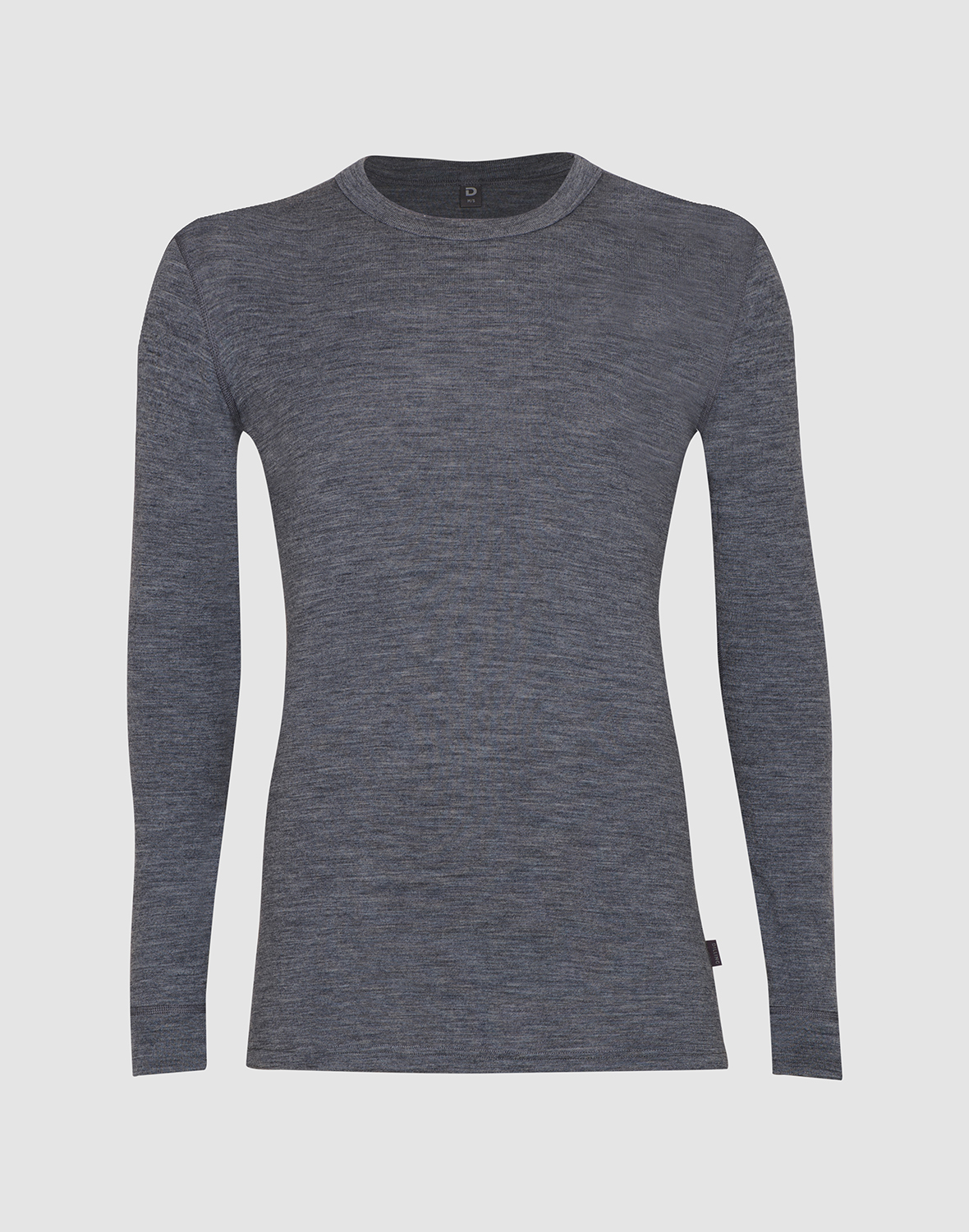 Shirt van merinowol voor heren in Koffie/zwart
